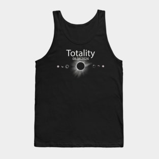 totality solar eclipse  8 April 2024 in Usa Tank Top